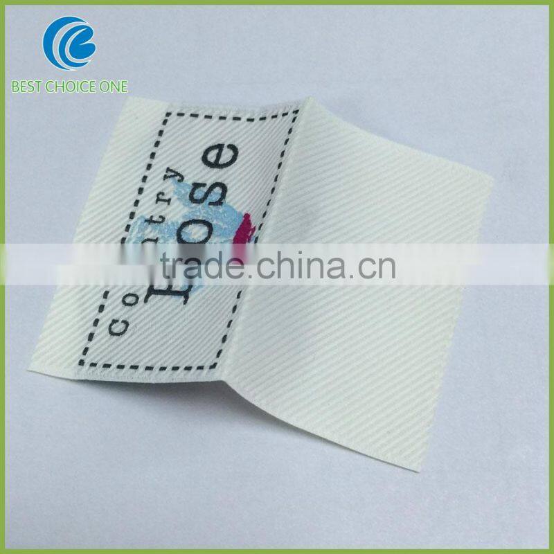 Merrow Border Garment Woven Label Computerized Damask Neck Label