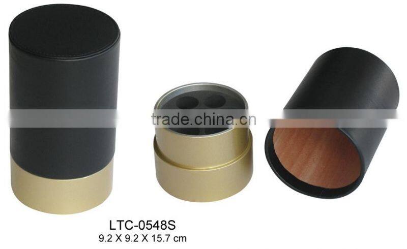 custom leather cigar tube wholesale smoking gift set travel cigar tube