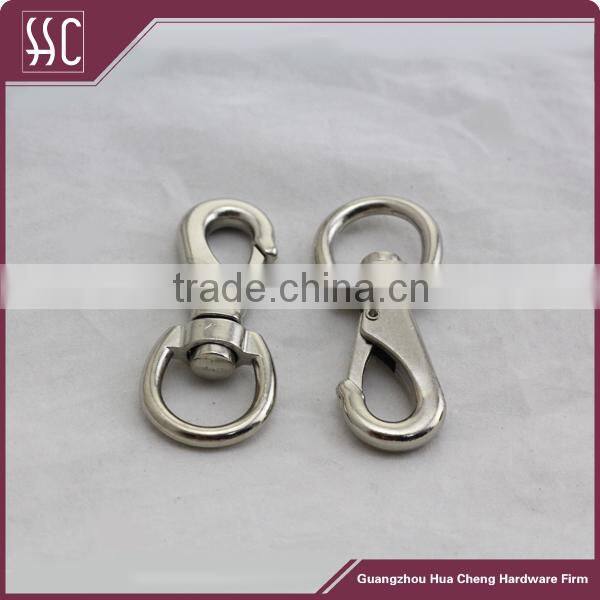 Guangzhou manufacture metal 20mm silver clasp snap hook