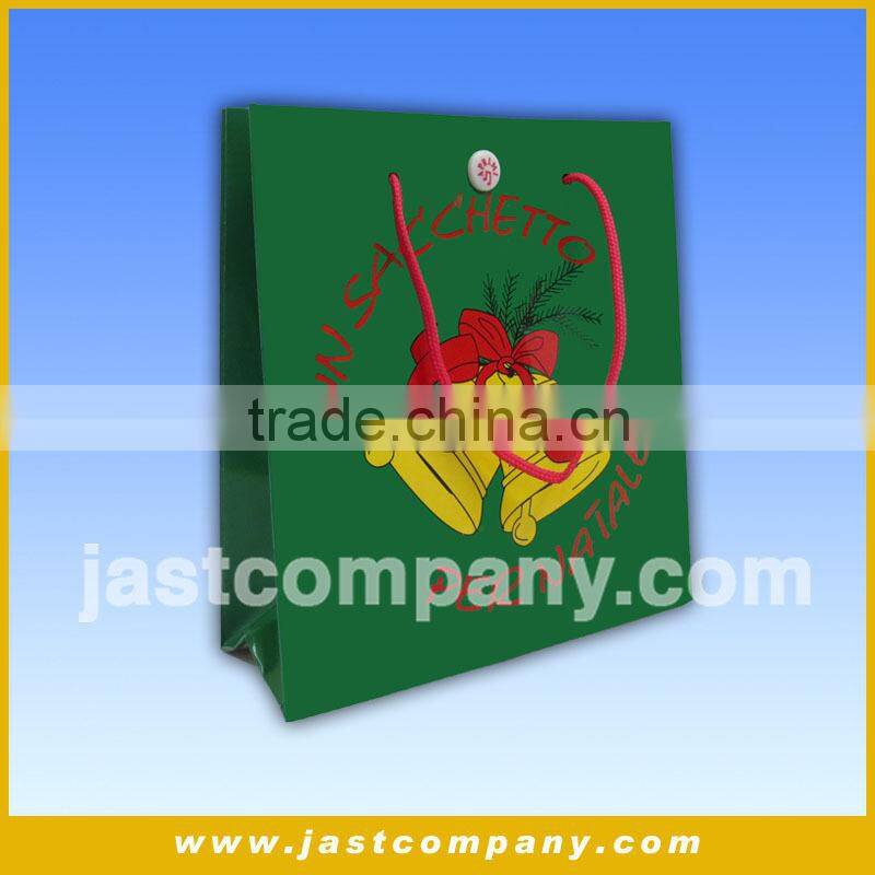 Medium Size Santa Tree Gift Bags, Santa Gift Paper Bags with Light and Sound