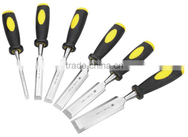 Wood Chisel with two color plastic handle