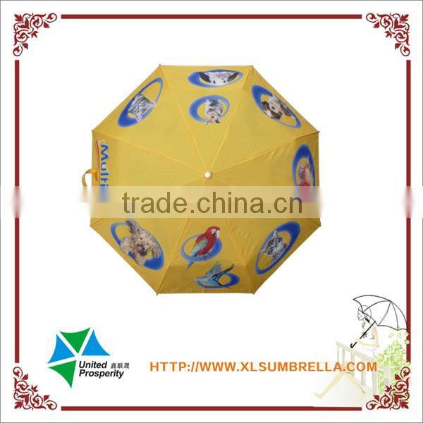 21" aluminum 3 fold advertisement good quality umbrella