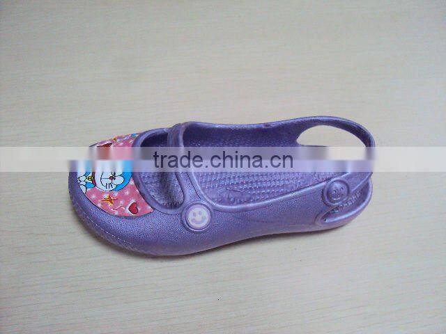 Kids cute upper printing EVA clogs