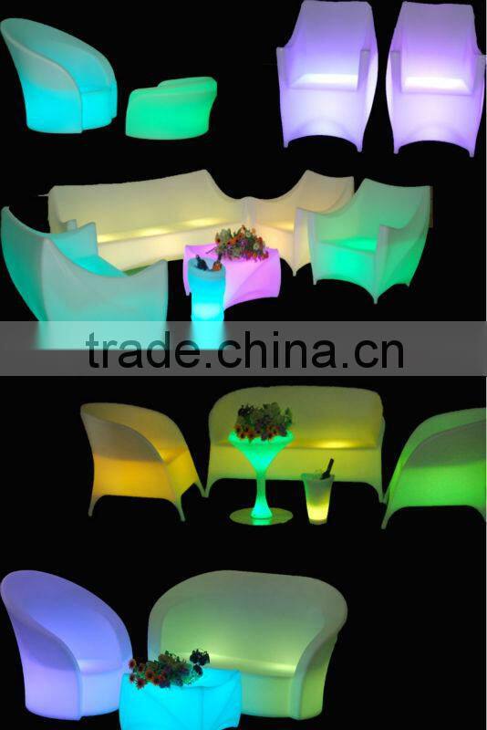 LED series RGB changing led illuminated furniture/solar led light outdoor furniture/bright colored furniture