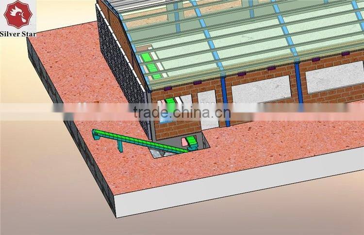 automatic belts manure removal/cleaning system chicken layer cage