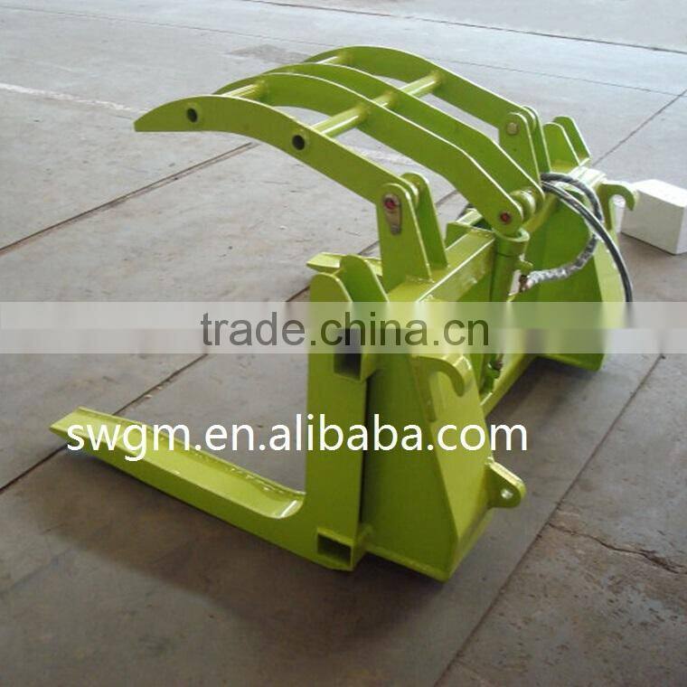 Hydraulic Timber grab on tractor front end loader