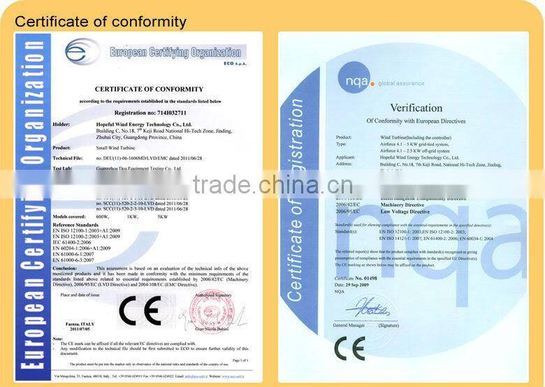 1500W Wind turbine free energy generator wind turbine price windmills