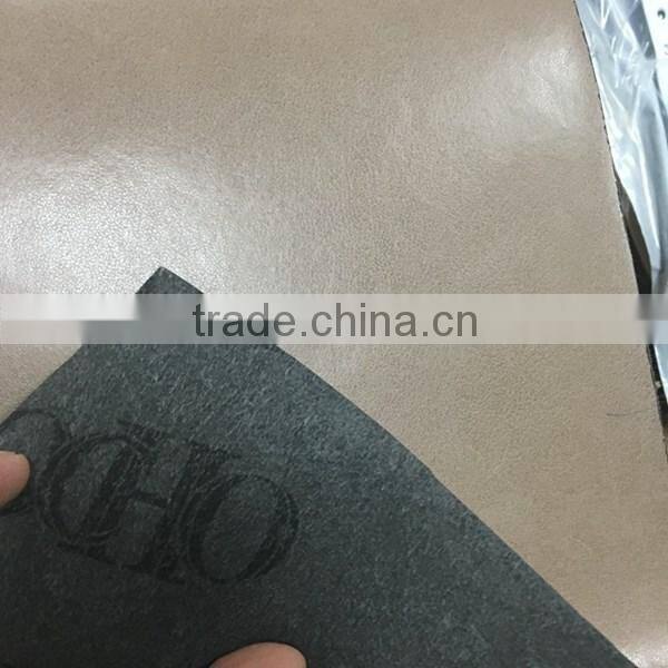 PU leather for shoes insole and lining usage with non-woven backing