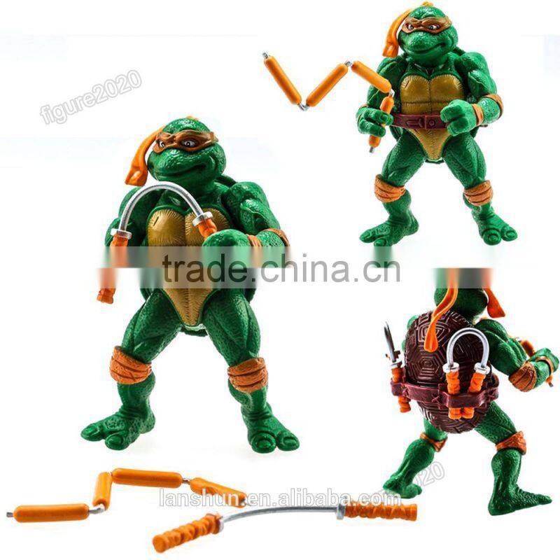 6PCS Teenage Mutant Ninja Turtles TMNT Master Splinter/Da Vinci Classic 5" Action Figure Loose