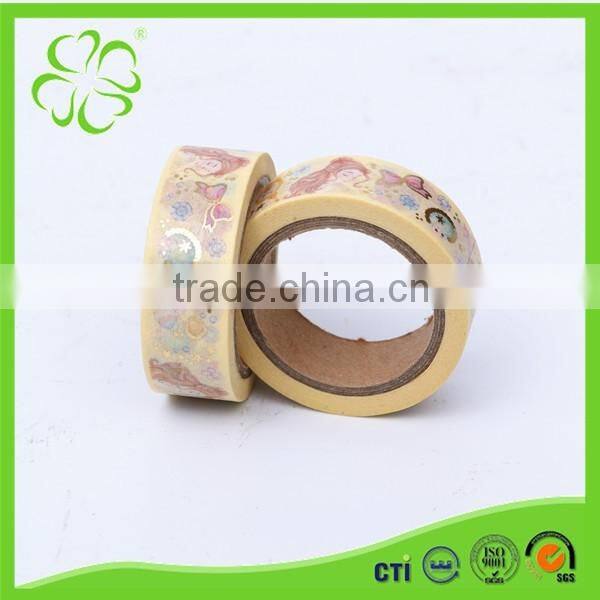 Colorful Decoration Shining Tape with Gold Foil