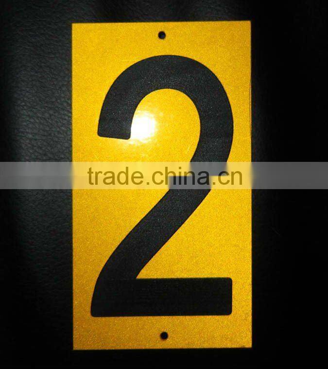 Reflective Numbers Stickers