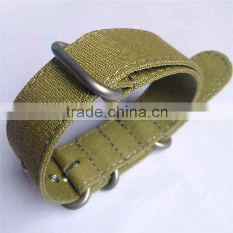 Double Layers Ballistic Nylon Canvas Watch Strap