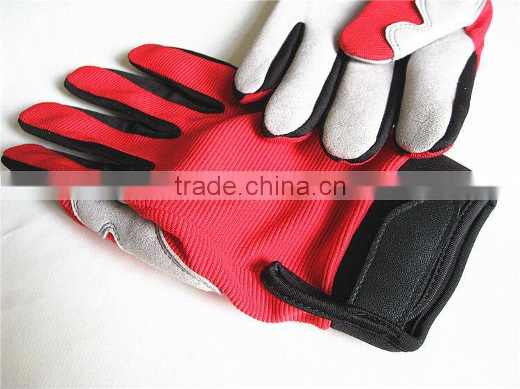 Welcome OEM/ODM Fashion Microfiber Leather Custom Moto Gloves