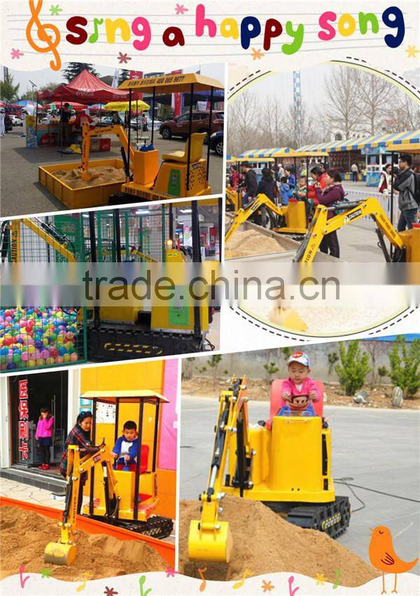 Kids Emulation Toy rides on excavator digger