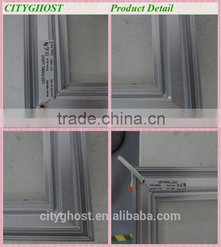 48W invisible flat square panel led ceiling light panel 595*595 with IP44 CE7RoHS