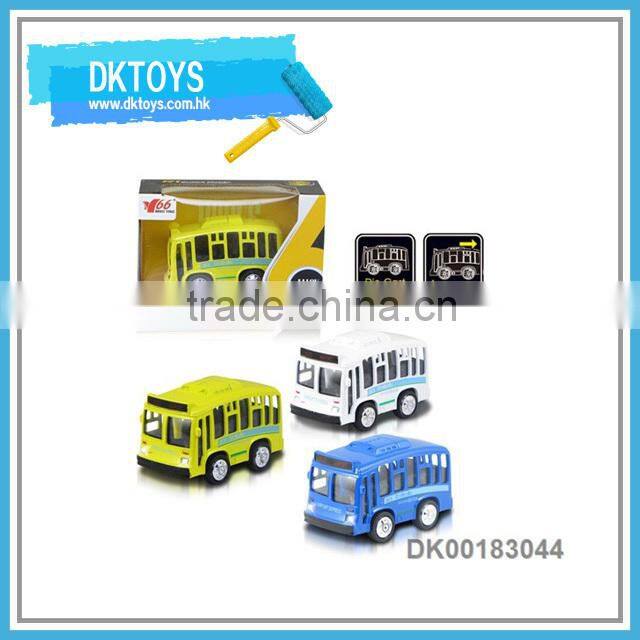 1:36 Pull Back Alloy Bus Diecast Toy Collection With Music Light