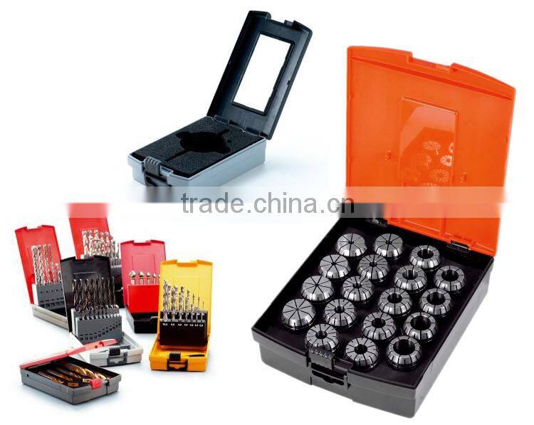 Hss drill bits packaging clear solid plastic box