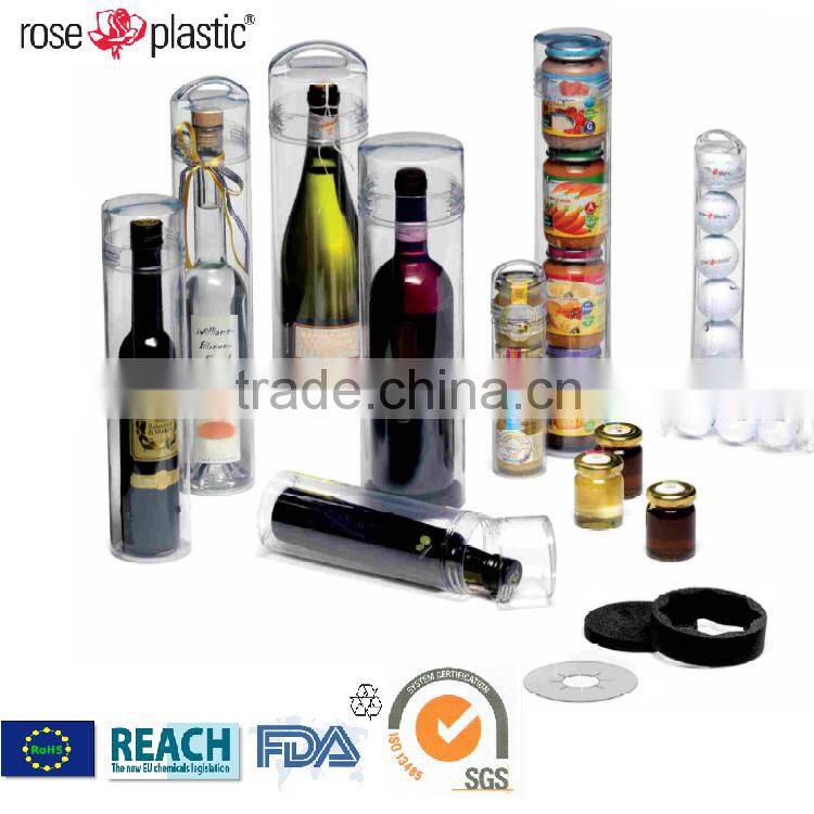 Hard durable waterproof injection moulding colorful cylinder printing plastic gift boxes for storage