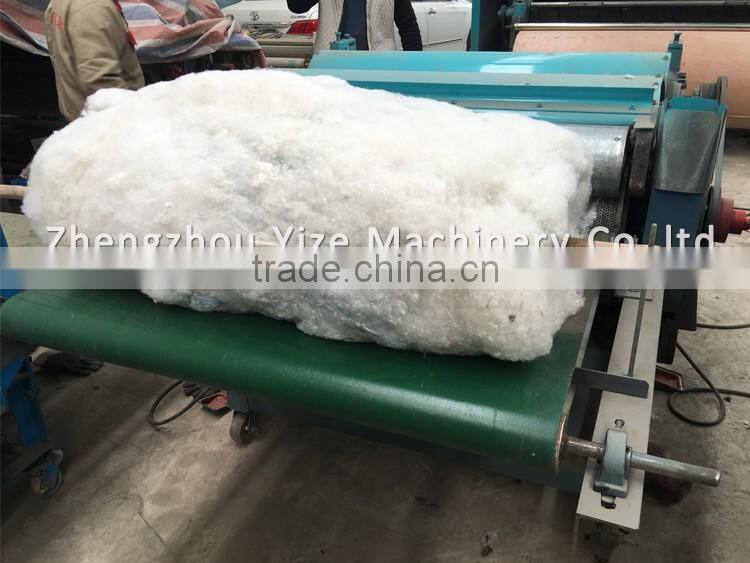 Trade Assurance Cotton Polyester Opening Machine Fiber Opener Machine Fabric Cloth Recycling Machine