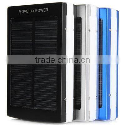 solar led camping lantern with mobile charging solar panel