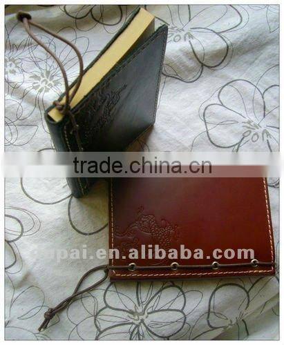 Genuine leather handmade mini agenda