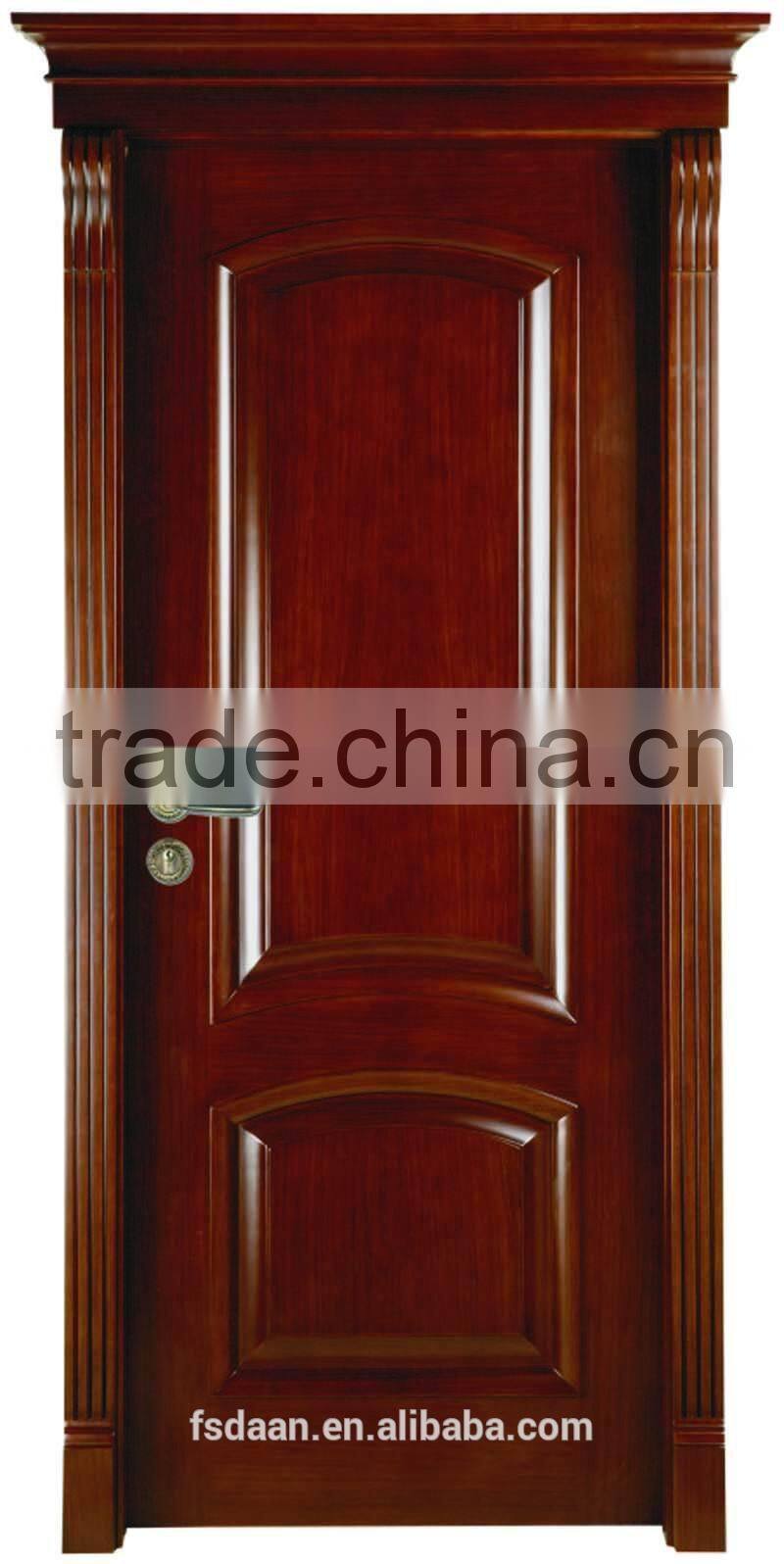 red oak veneer solid wood door with finished veneer