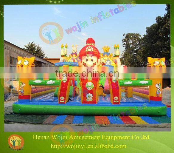 Giant inflatable super mario slide for adult/giant slip and slide