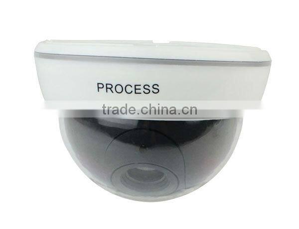 Black Dome Home Surveillance Security LED Flashing CCD Dummy IR Simulation Fake Camera