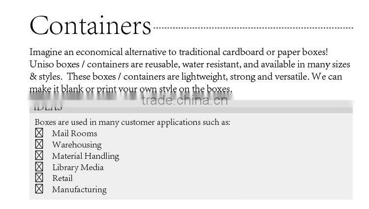 outdoor pp corrugated plastic recycle bin