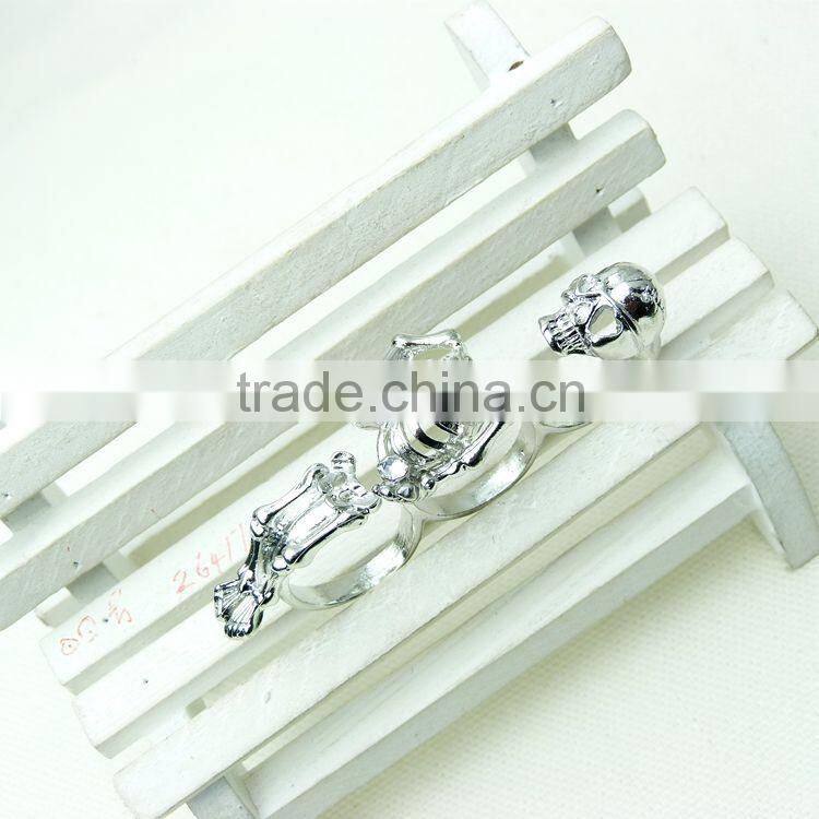 Jewellery gold human skeleton wedding rings