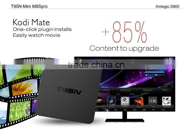 custom tv box T95N s905x 2g 8g or 1g 8g Android6.0 smart tv box