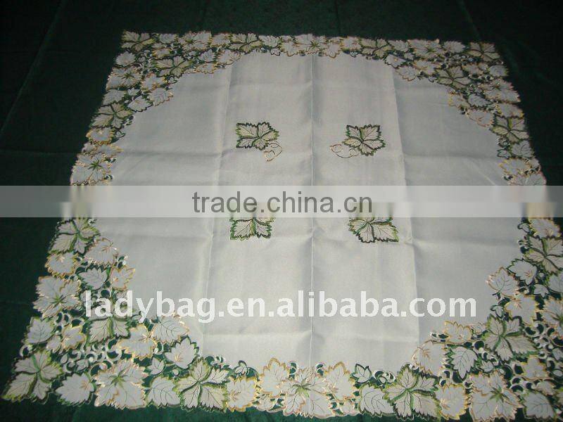 polyester embroider tablecloth