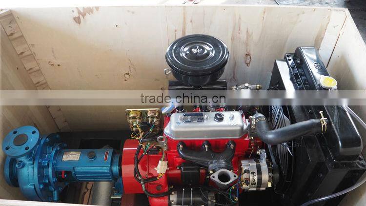Portable diesel engine suction irrigation pump