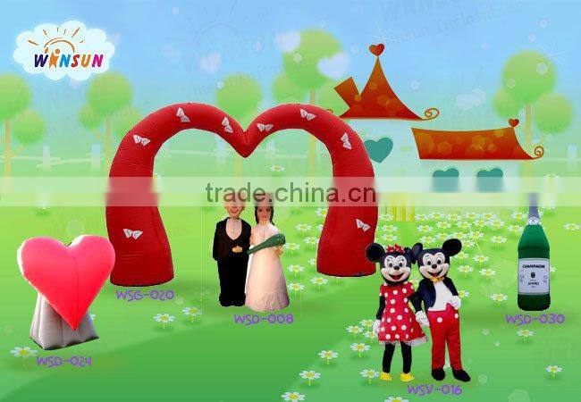 CE advertising cheap 2 legs dairy cow air dancer for sale