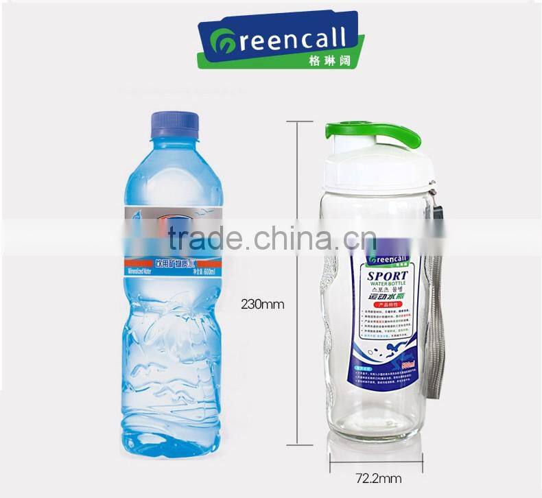 wholesale clear borosilicate glass shaker bottle 500ml