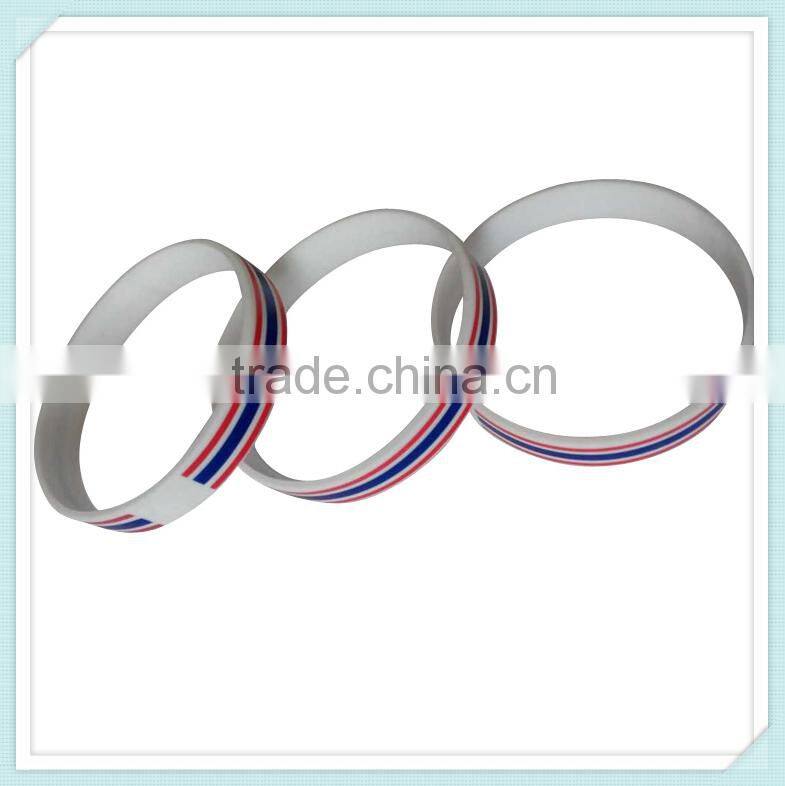 rubber silicon chip wristband rubber charm bracelet 2015