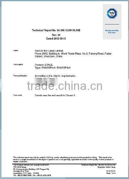 Manufacturer Price! Portable Stage Color Black Or Grey Wedding Stage Backdrop Decoration