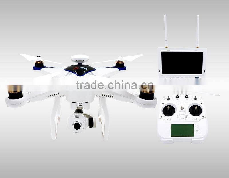 Professional Drone w/Dual GPS systems 5.8G Follow me Hobby Drone w/FPV monitor