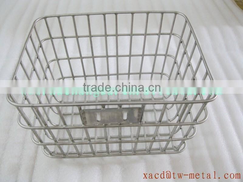 custom titanium bicycle basket bike front rack titanium bike luggage basket