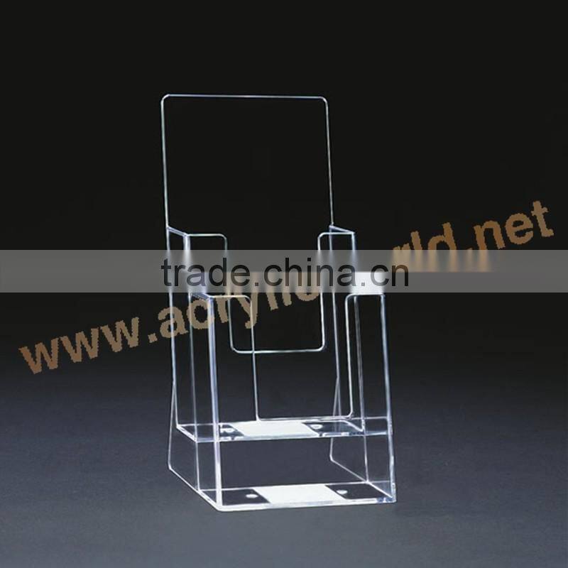 black multiple face brochure holder floor stand