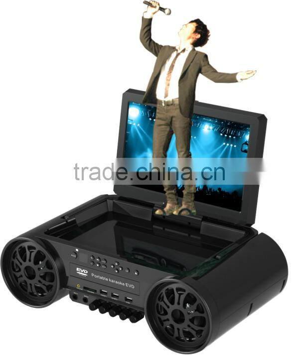 12 inch Portable Boombox DVD player, portable dvd player with usb