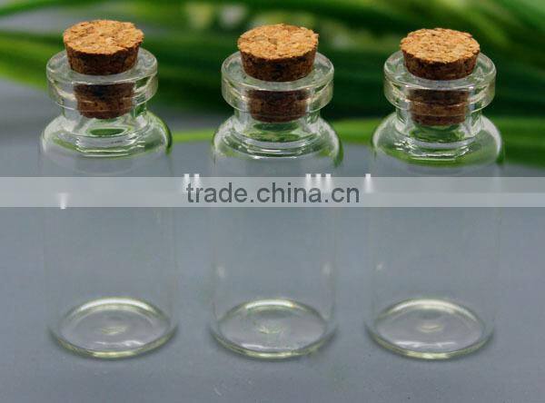 Top quality different size bottle with aluminum cap, penicillin bottle floating bottle glass good luck wishing bottle