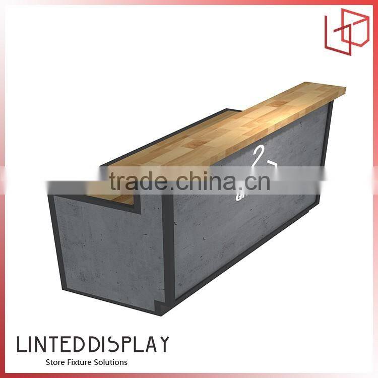 Checkout counter for chain store with cash desk