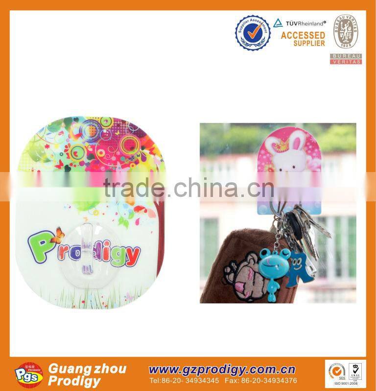 Reusable colourful printing reusable silicon adhesive hook