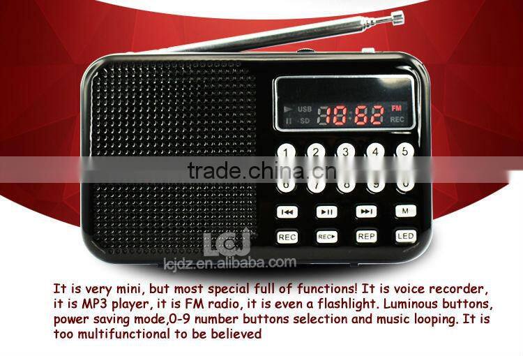 L-065 fm radio card reader speaker,mini card reader speaker,micro sd memory card reader speaker