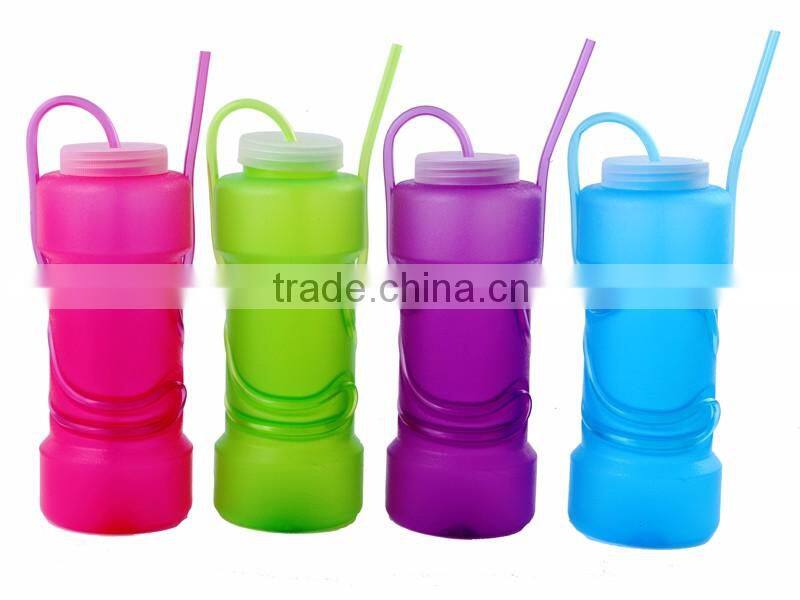 colorful food grade drinking straw cup with cap