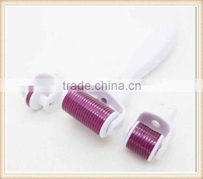 changeable heads professional derma roller/microneedling dermaroller 3 in 1 functions titanium needles rolling system