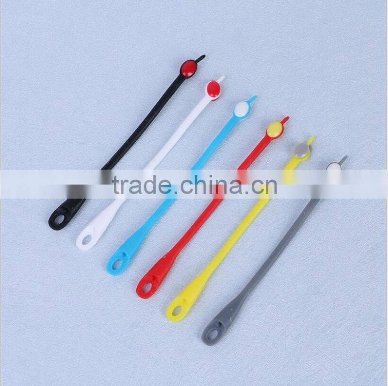 For Men Women All Sneakers lazy silicone elastic plastics tie shoes Fluorescent shoelace Hot