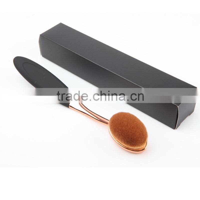 Black Packing Plastic Nylon Oval 6 Brush Soft Hair Best Quality Makeup Brush