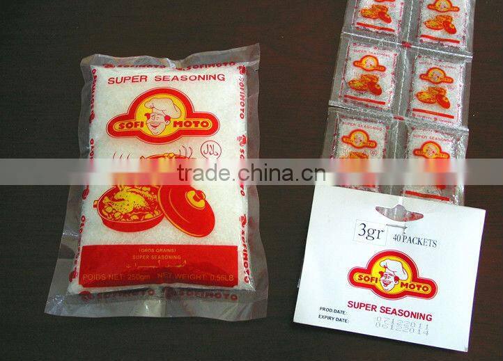 Oem Brand Food Flavor Seasoning White Crystal Monosodium Glutamate/MSG